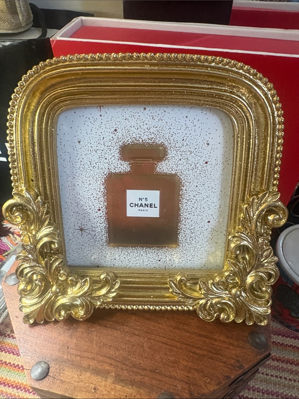 CHANEL No 5 Shopping Bag Framed NWOT